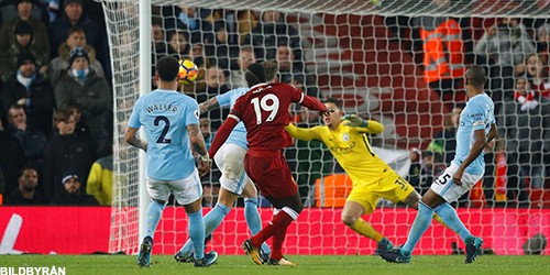 Mané gör mål på Anfield mot City