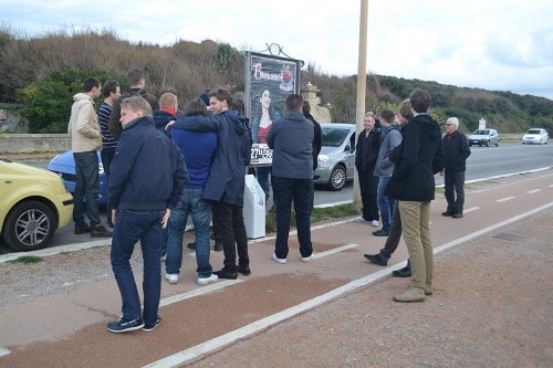 Stannade av polisen i Livorno... Foto: Johan Andreasson