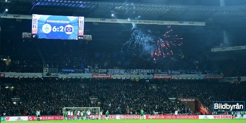 Pyroaktion på Weserstadions bortaläktare