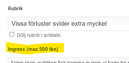 Bild från SvenskaFans artikelsystem