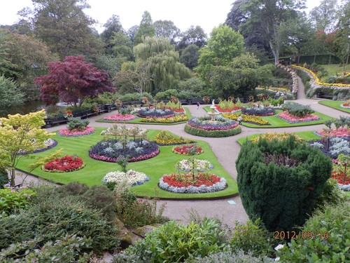 The Dingle, en del av den 29 acre stora park som finns i centrala Shrewsbury