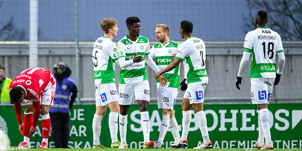 Målfirande på HEA efter mål mot KFF